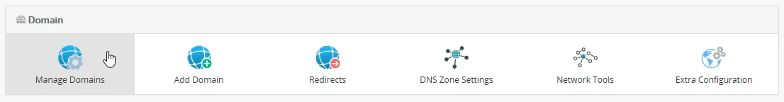 Gerenciar Domínios painel webuzo