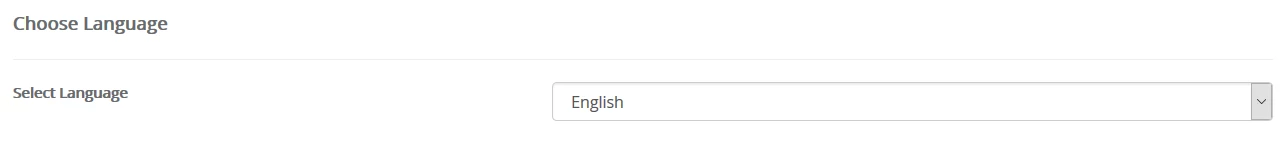 Choose Language