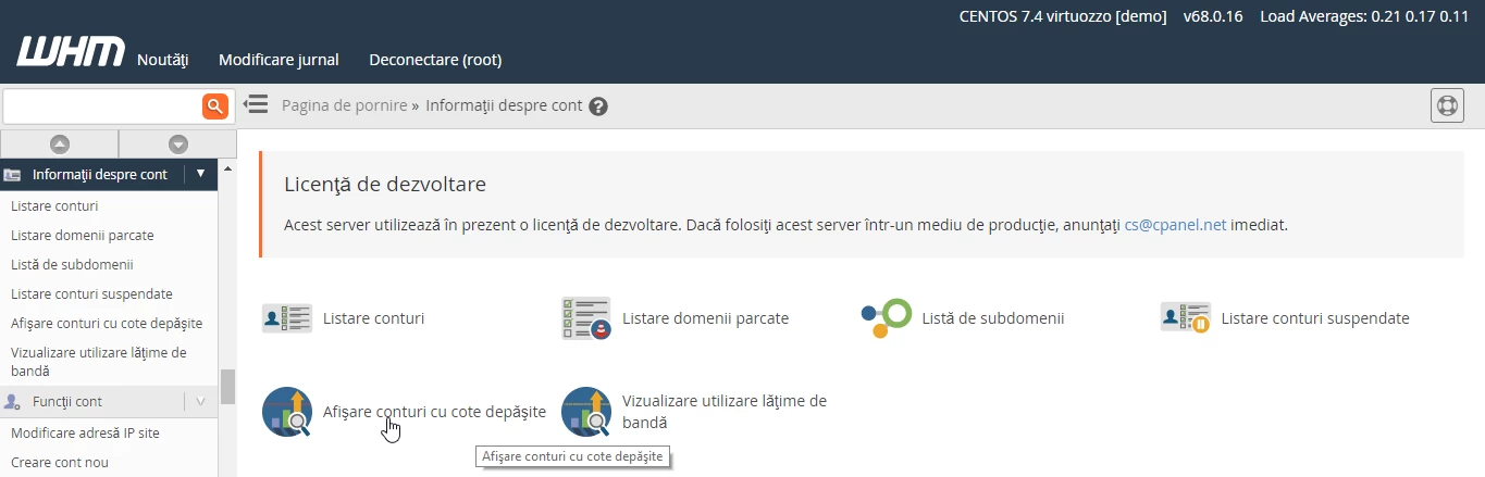  cote depasite WHM