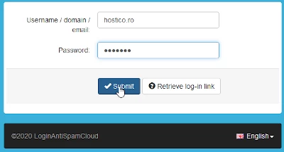 Login SpamExperts